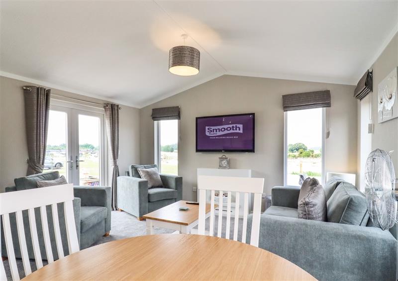 Relax in the living area at Lodge 47, Martlesham Heath