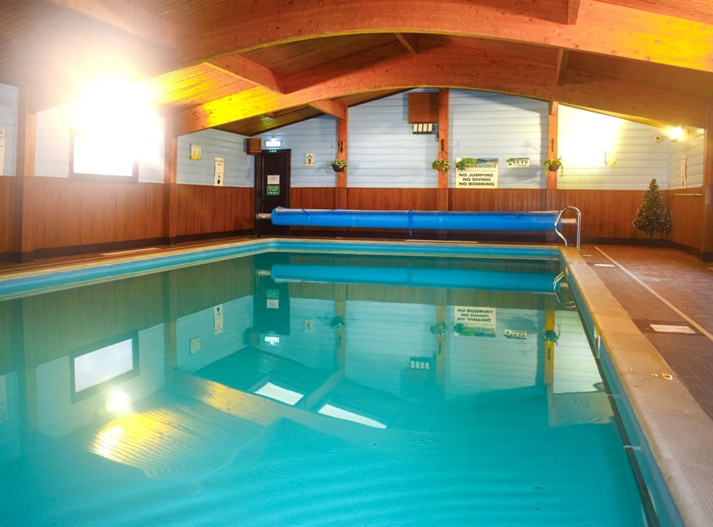 Swimming pool at Lodge 5 in Lyme Regis, Devon