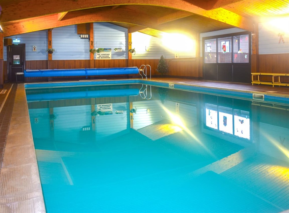 Swimming pool at Lodge 6 in Lyme Regis, Devon
