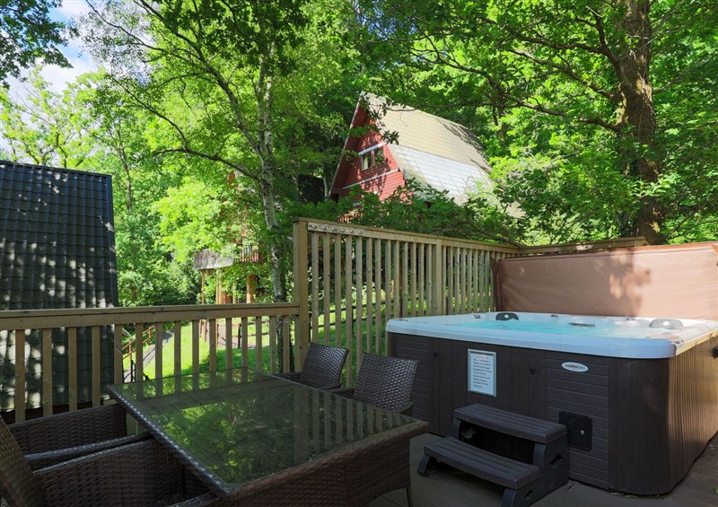 Enjoy the garden at Lodge 68 - Fern Gully, Finlakes Holiday Park near Chudleigh