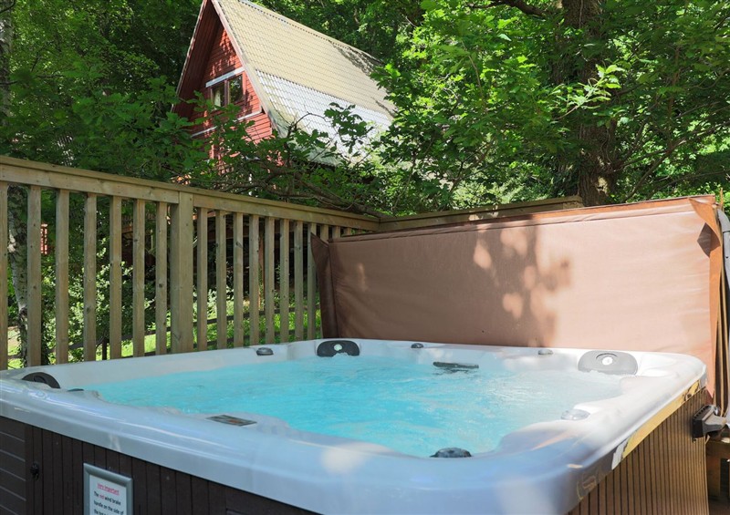 Spend some time in the hot tub at Lodge 68 - Fern Gully, Finlakes Holiday Park near Chudleigh
