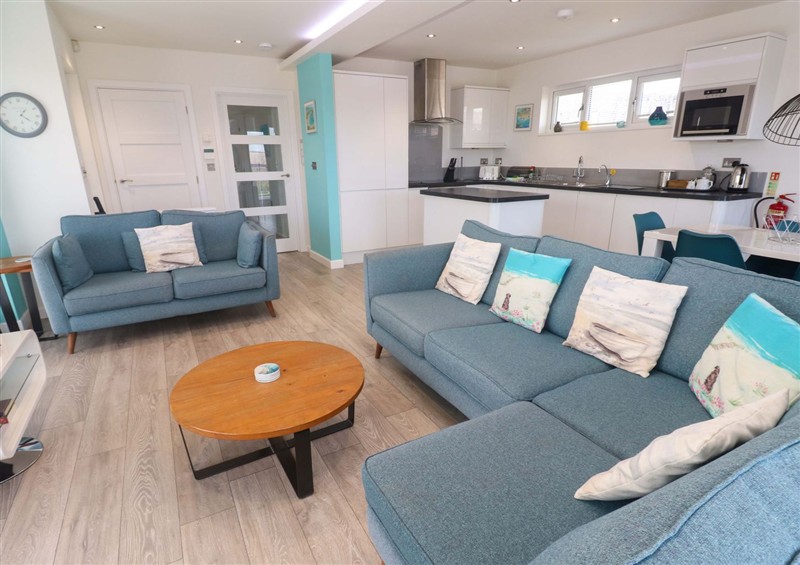 Relax in the living area at Lodge 83, Gwel an Mor, Portreath