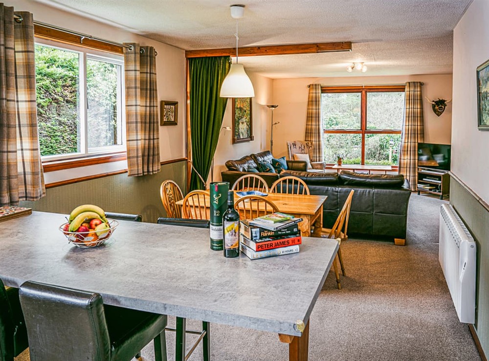 Dining Area at Lodge Four in Moffat, Dumfriesshire