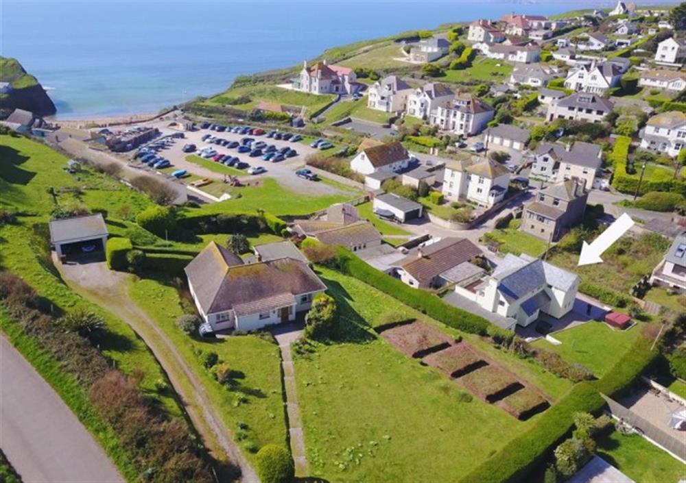 Aerial shot of Lodge House at Lodge House in Hope Cove