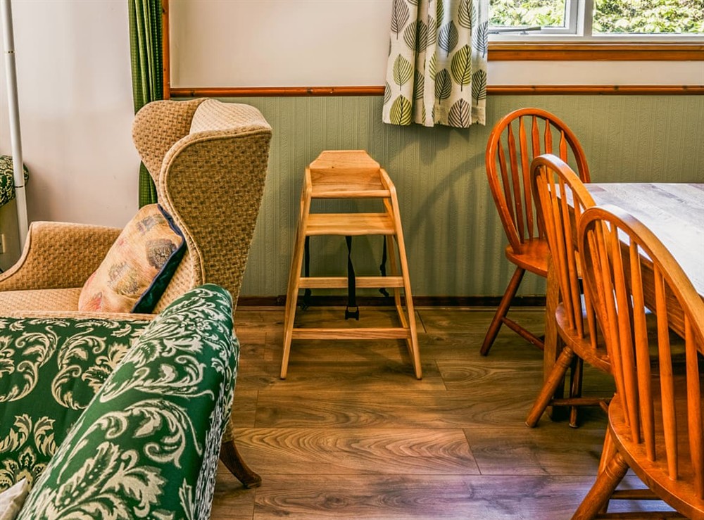Living area at Lodge Three in Moffat, Dumfriesshire