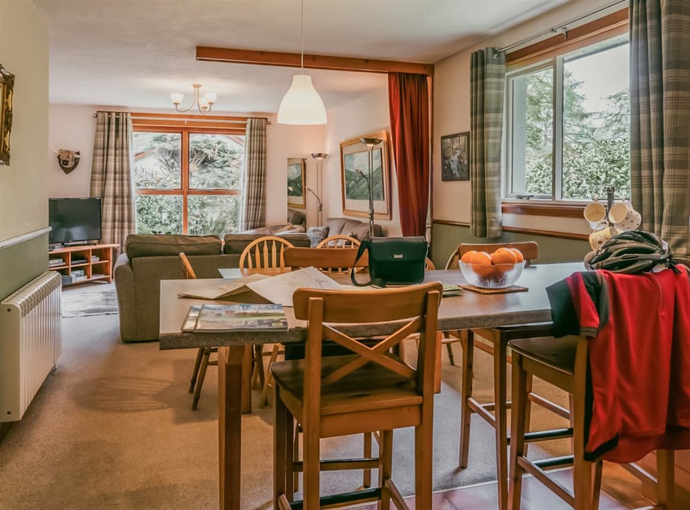 Dining Area at Lodge Two in Moffat, Dumfriesshire