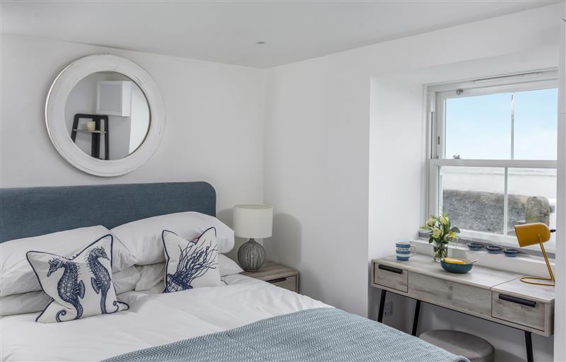 One of the bedrooms at Loe Cottage, Porthleven