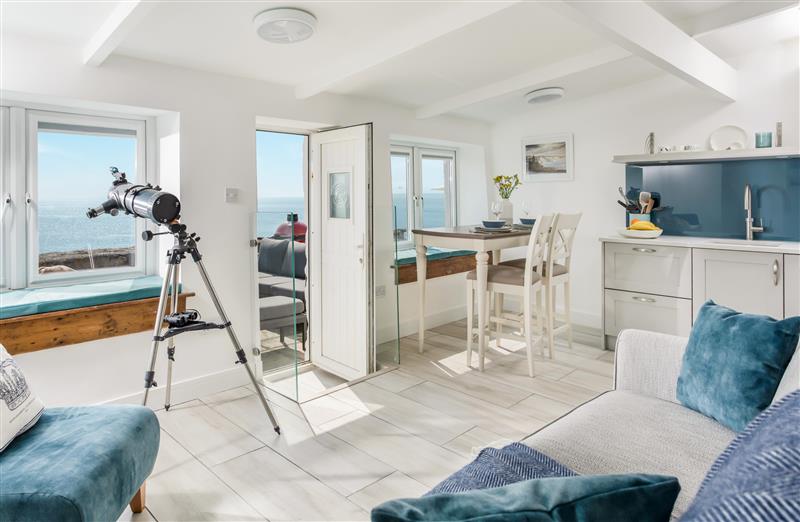 The living room at Loe Cottage, Porthleven