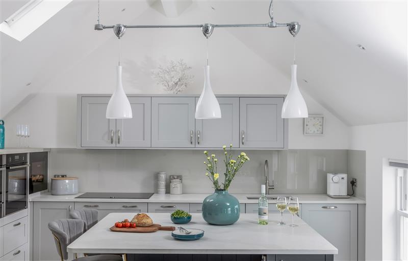 This is the kitchen at Loe Cottage, Porthleven