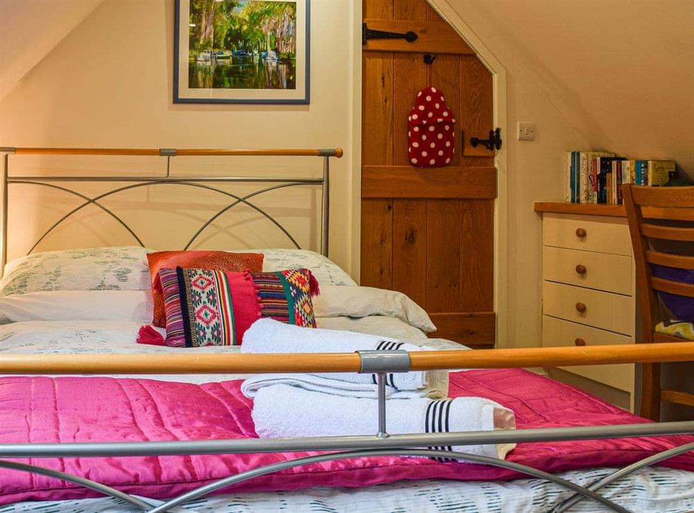 Double bedroom at Loftings in West Hendred, Oxfordshire