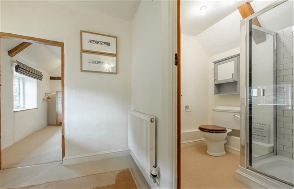 First floor: From landing to shower room at Loke Cottage, Bessingham near Norwich
