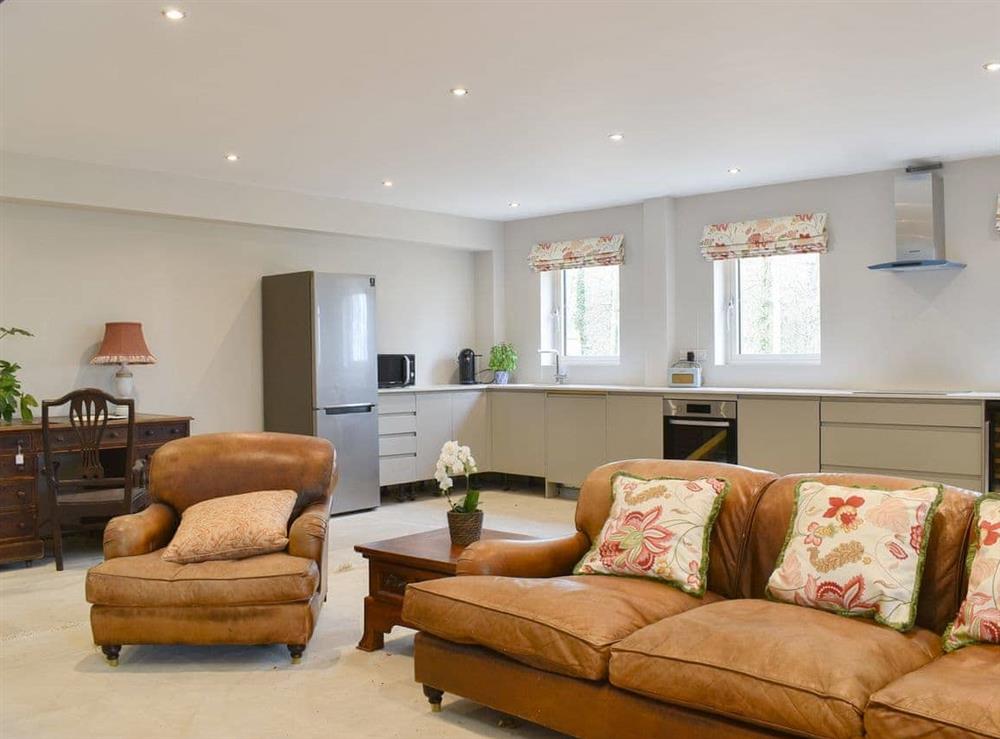 Open plan living space at Ask Hill, 