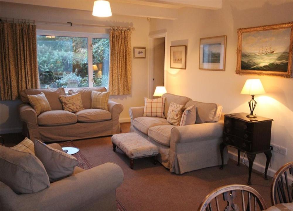 Comfortable living space at Long Cove in Porthcothan