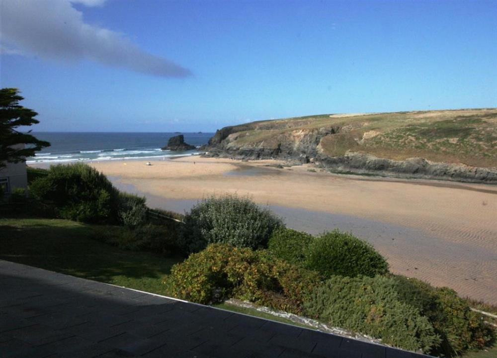 View from first floor twin bedroom at Long Cove in Porthcothan