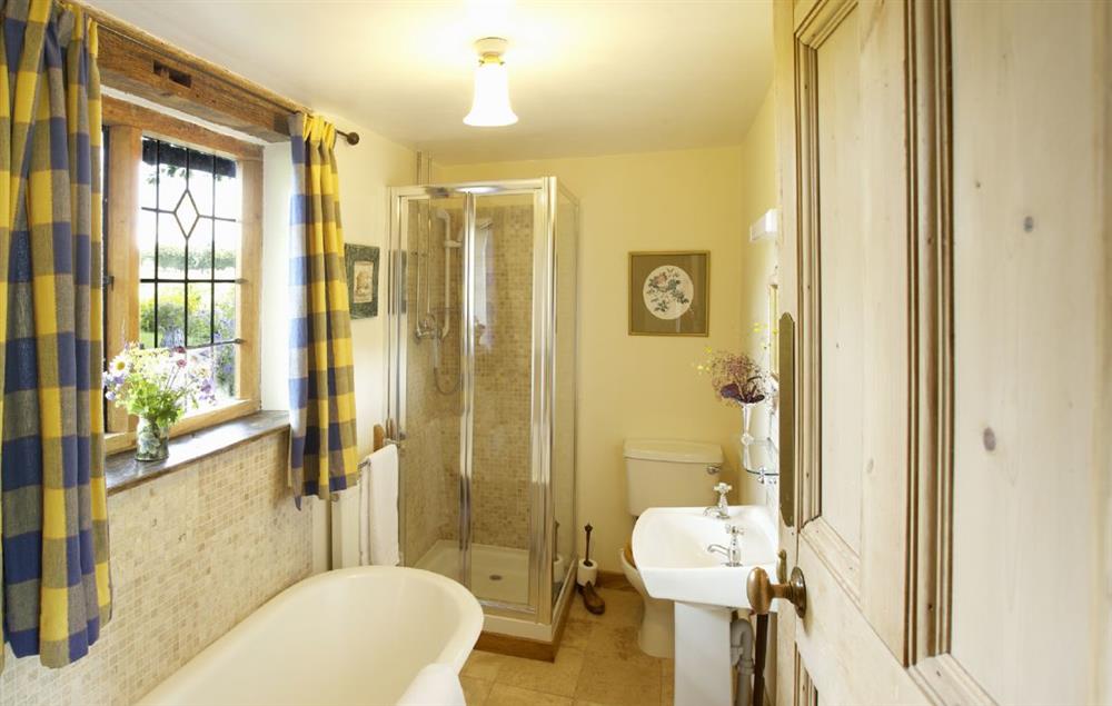 Bathroom with separate shower at Long Cover, Kyre