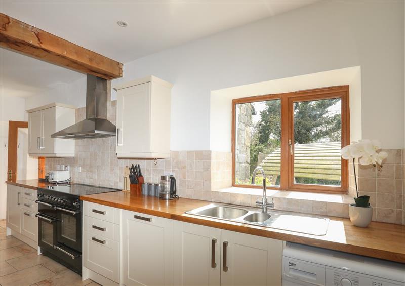 This is the kitchen at Long House, Penmon near Beaumaris