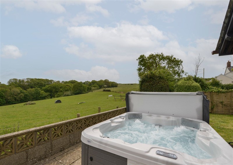 There is a hot tub at Long Linney, Littleham near Bideford