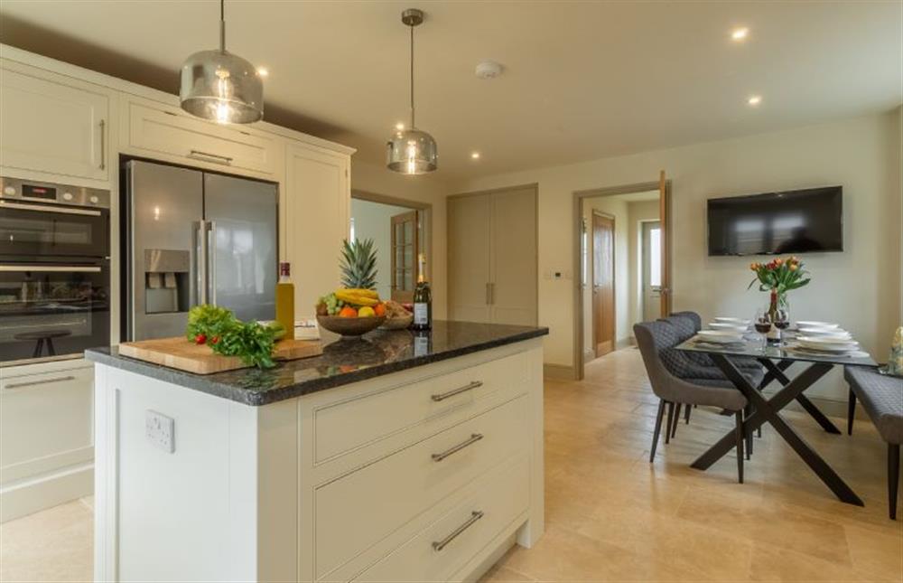 Kitchen and dining area at Long Meadow, Great Bircham near Kings Lynn