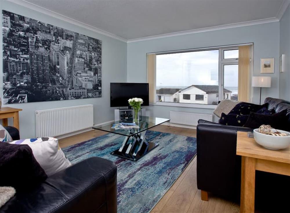 Living room at Longbeak View in , Widemouth Bay