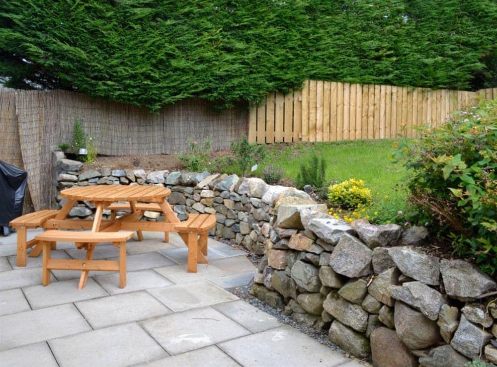 Garden at Longcroft Cottage in Oyne, near Insch, Aberdeenshire