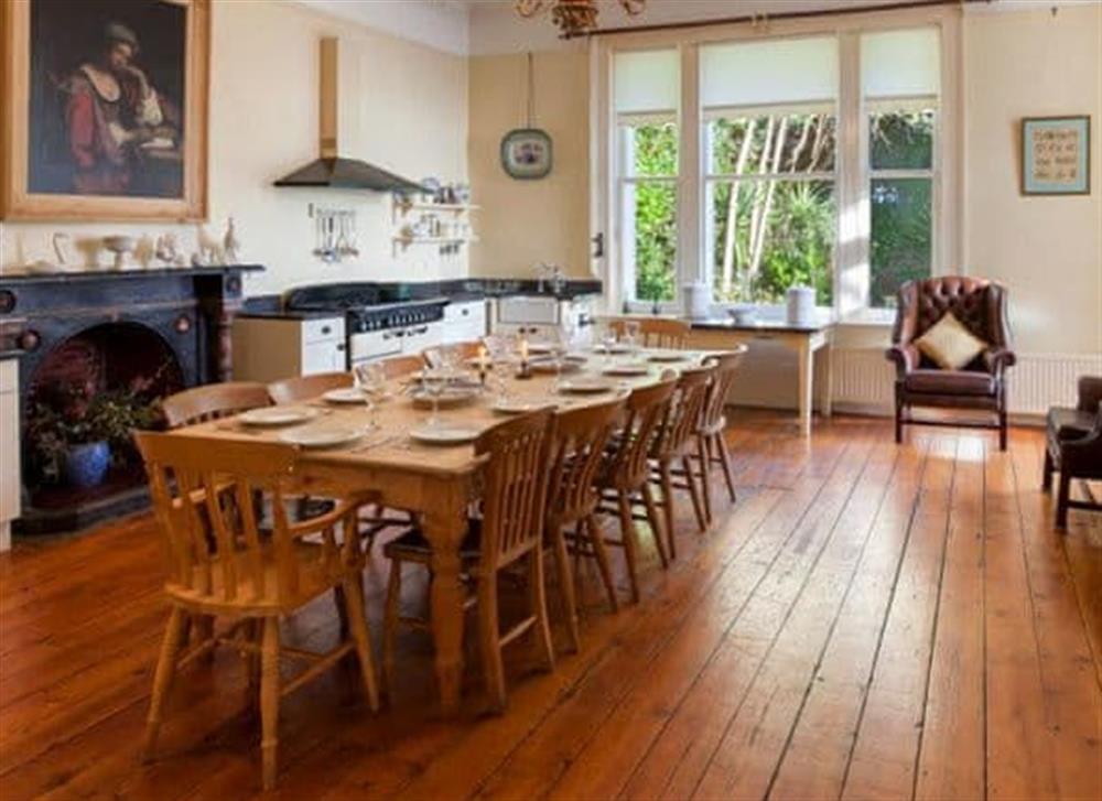 Kitchen/diner at Longcroft House in Torquay, South Devon, England