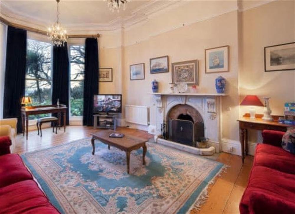 Living room at Longcroft House in Torquay, South Devon, England