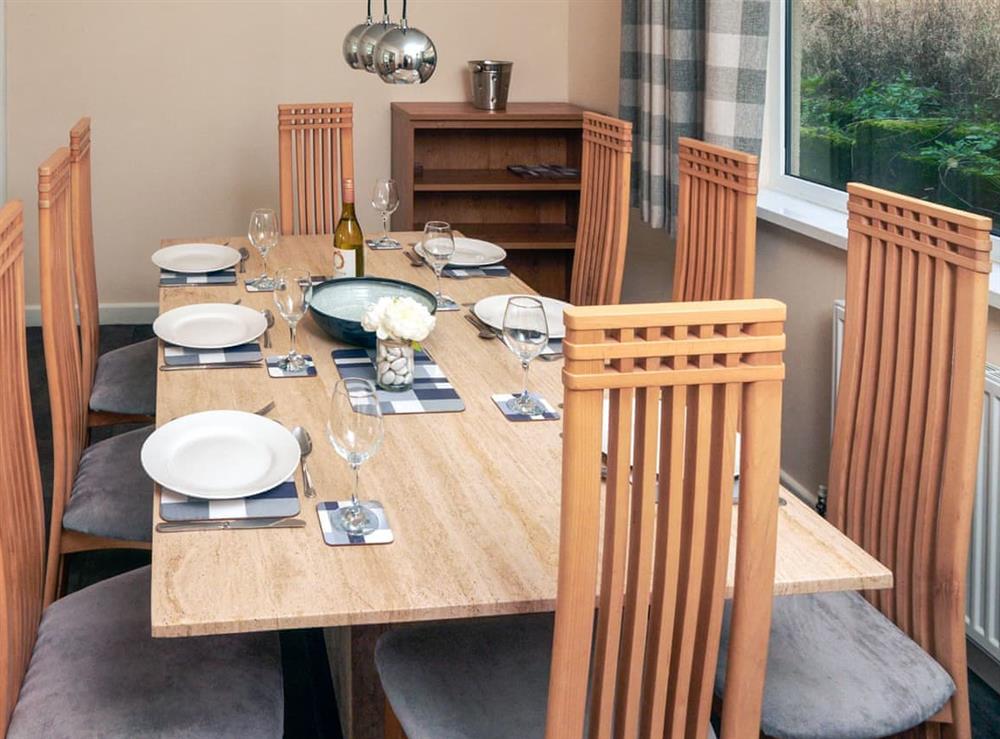 Dining room at Longmead in Near Paignton, Devon