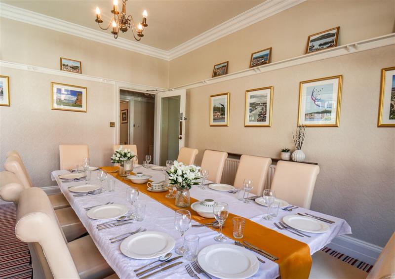 The dining room at Lonsdale Villa, Scarborough