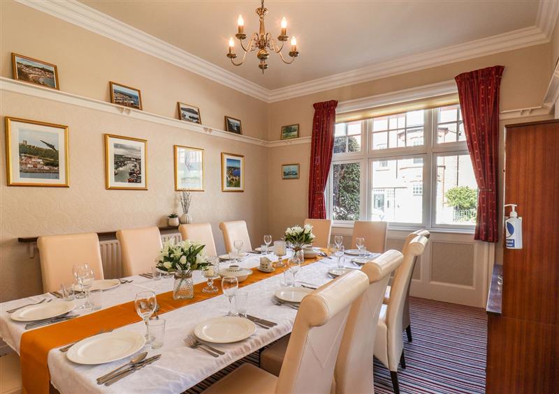 This is the dining room at Lonsdale Villa, Scarborough