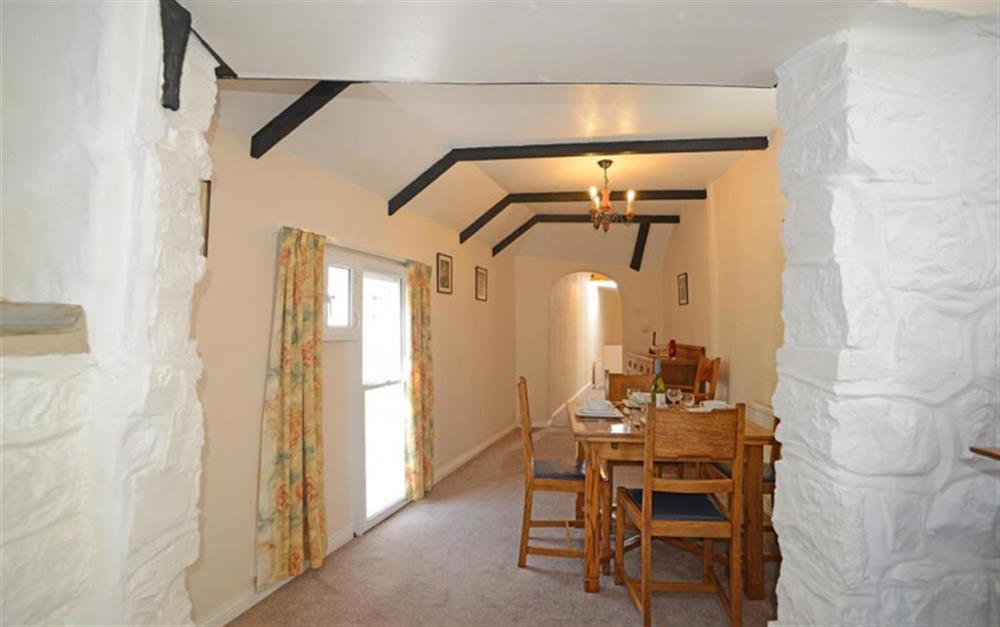 A quirky design with plenty of living space at Looking Glass Cottage in Lyme Regis