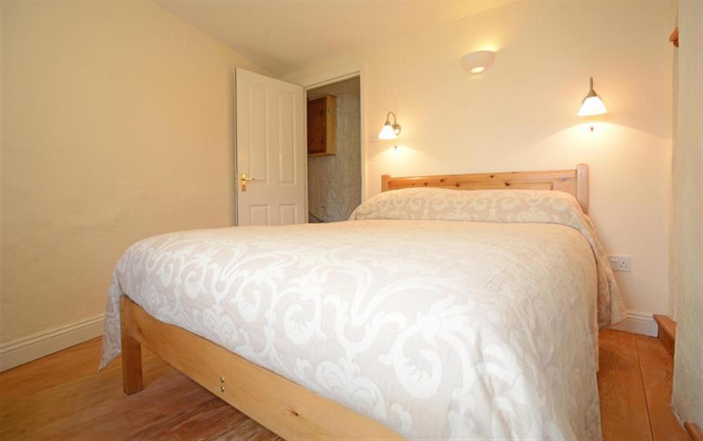 The double bedroom at Looking Glass Cottage in Lyme Regis