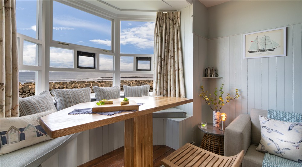 The kitchen, dining and sitting room at Lookout Cottage in Alnwick, Northumberland