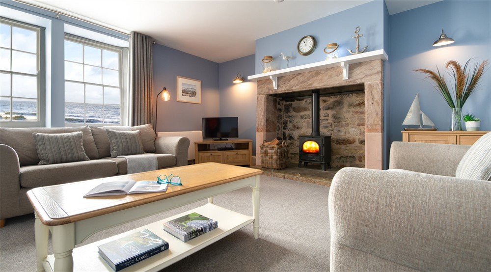 The sitting room at Lookout Cottage in Alnwick, Northumberland
