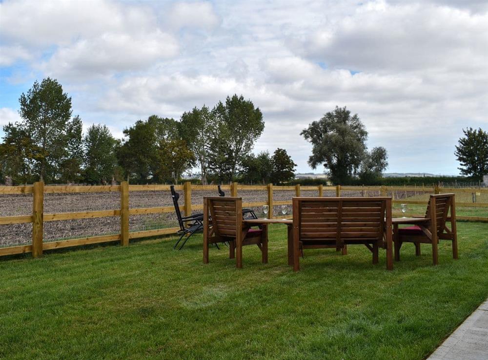 Sitting out area at Lords View in Ruckinge, near Ashford, Kent