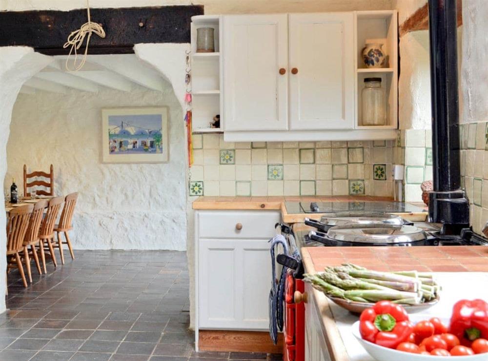 Kitchen/diner at Lordship Farmhouse in Wolfscastle, near Haverfordwest, Dyfed