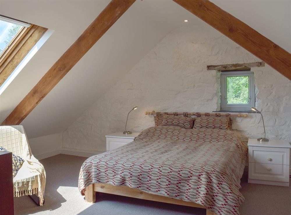 Light and airy double bedroom at Lordship Farmhouse in Wolfscastle, near Haverfordwest, Dyfed