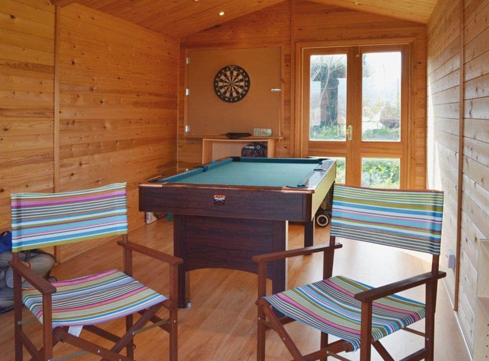 Games room at Loreto in Middleton, Freshwater, Isle of Wight., Great Britain