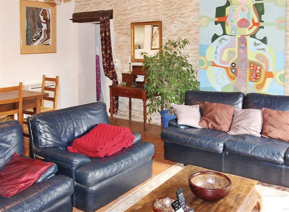 Living area at Lou Mas Di Rabassaire in St-Rémy-de-Provence, Bouches-du-Rhône, France