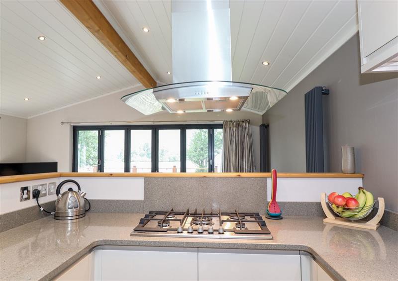 The kitchen at Loubis Lakeside Lodge, Fallbarrow Park near Bowness-On-Windermere