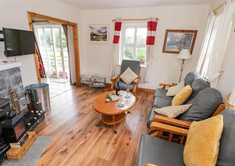 The living area at Lough Mask Road Fishing Cottage, Ballinrobe