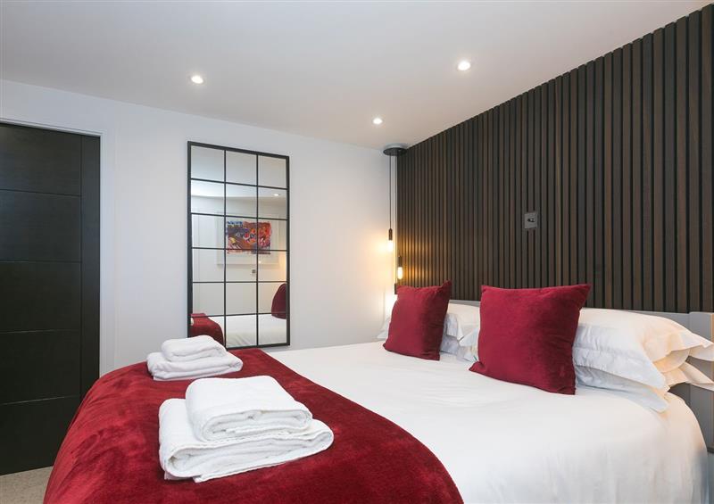 One of the bedrooms at Louies Loft, St Ives