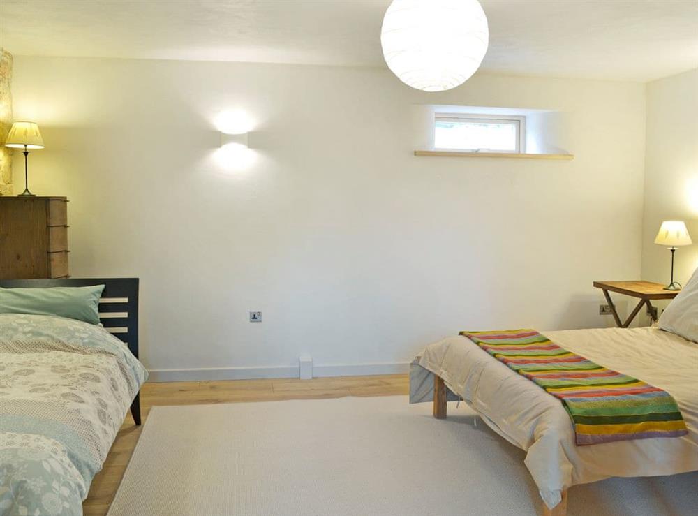 Comfortable bedroom at Love Barn in Dartington, near Totnes, Devon