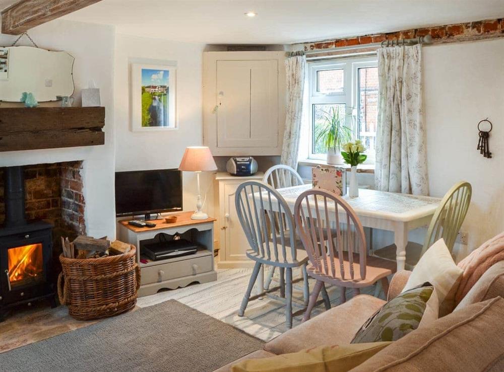 Living room/dining room at Love Heart Cottage in Wickham Market, Suffolk