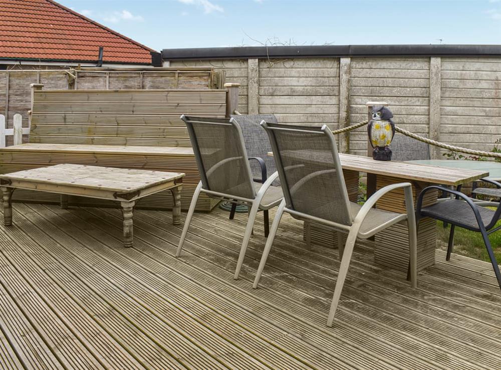 Sitting-out-area at Love Lancing in Lancing, West Sussex