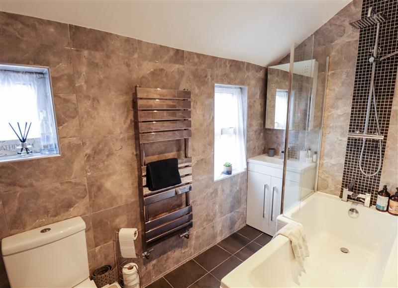 This is the bathroom at Love Lane Villa, Lincoln