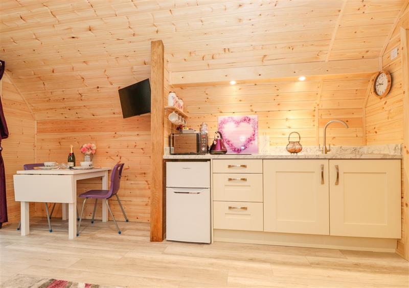 This is the kitchen at Lovies Place - Crossgate Luxury Glamping, Hartsop near Glenridding