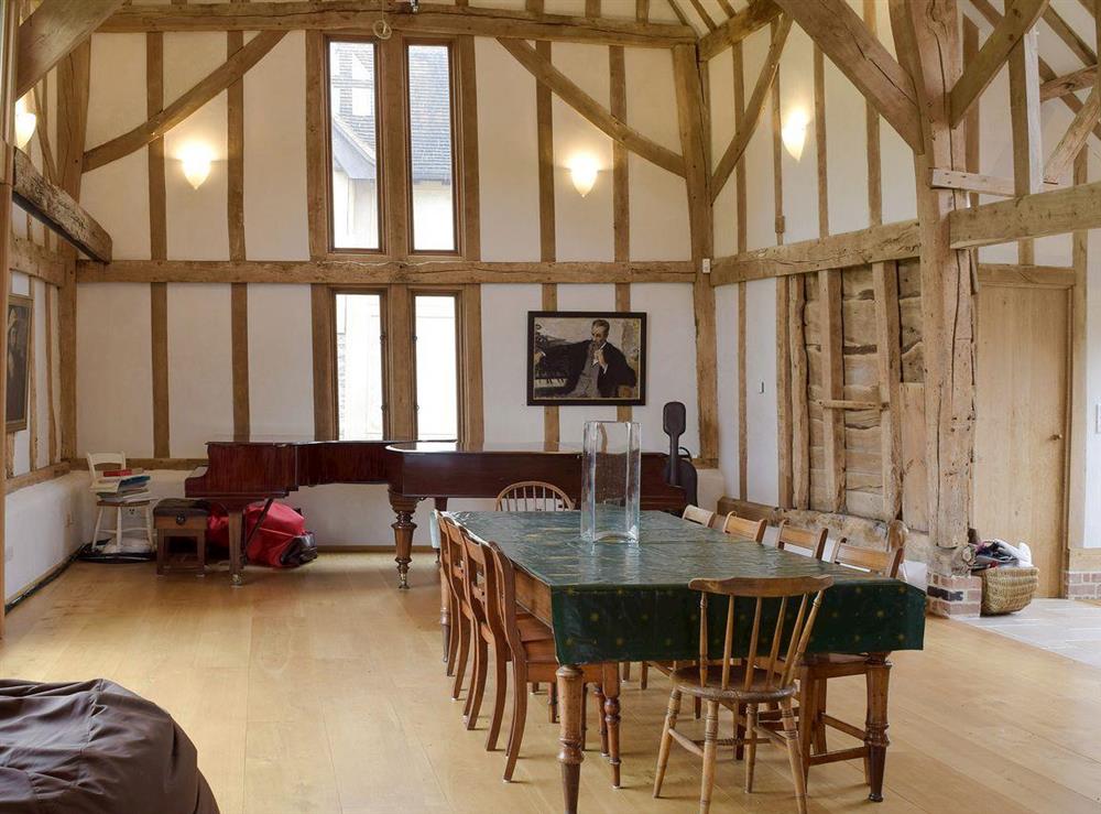 Large, spacious dining area at Low Farm Barn in Laxfield, Suffolk