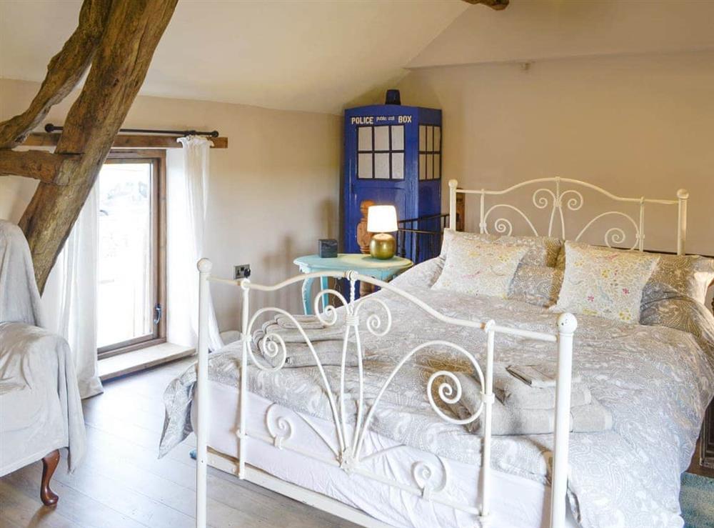Relaxing double bedroom at Low Floweryhirst Cottage in Roweltown, near Brampton, Cumbria