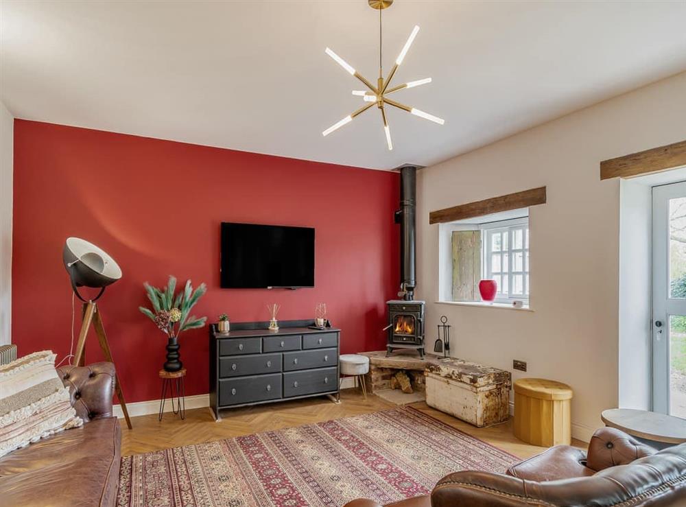 Living room at Low Hall Barn in West Ayton, near Scarborough, North Yorkshire