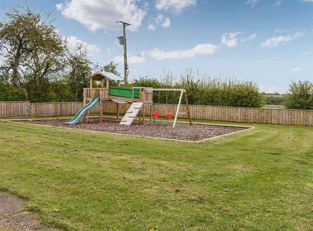 Children’s play area at Low Maidendale Farm in Hurworth Moor, near Darlington, Durham